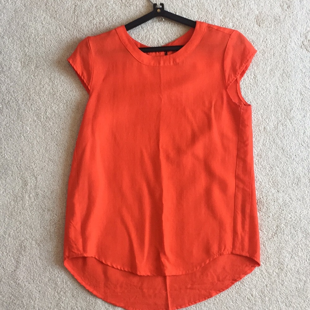 J. Crew Cap-Sleeve Linen Top